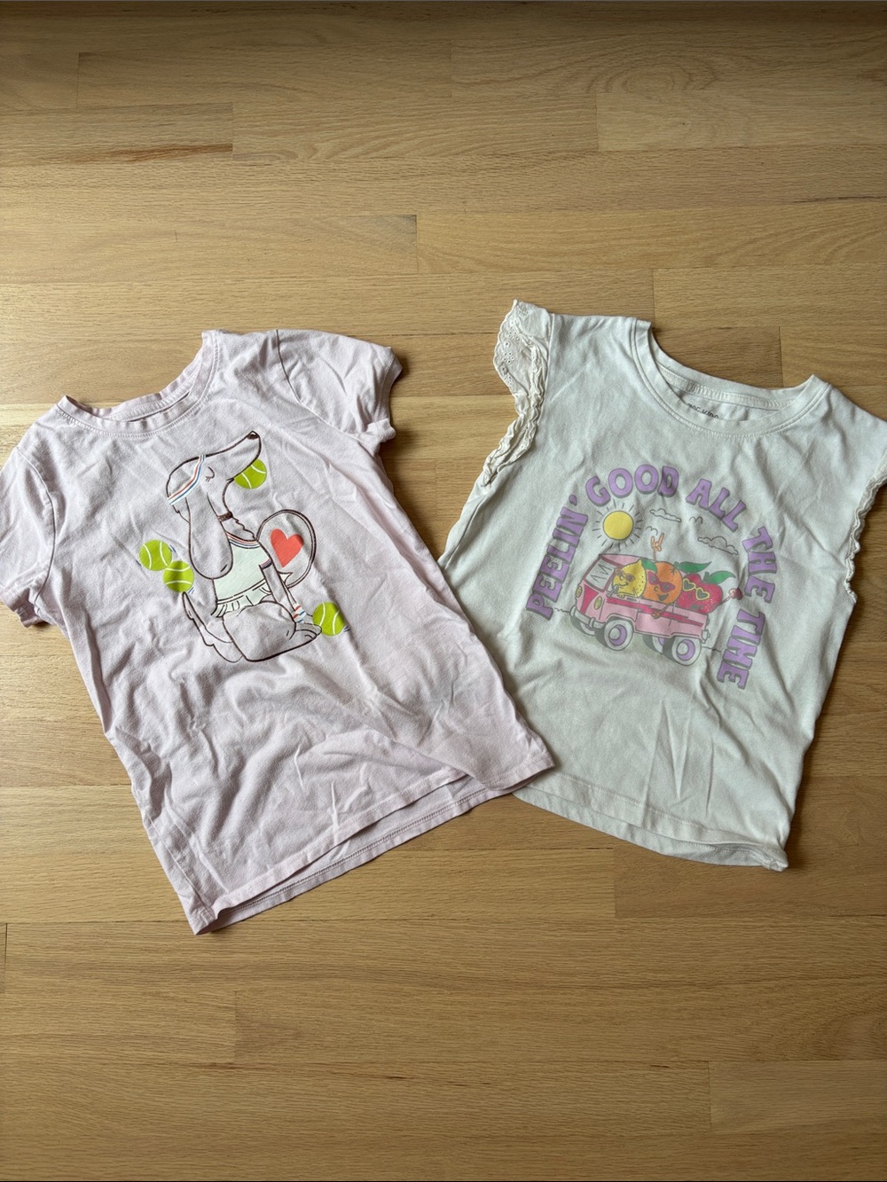 FREE ADD ON: two play condition girls Graphic Short Sleeve Tees Sz 7/8